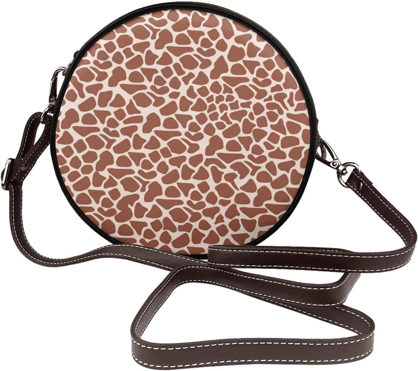 Round Crossbody Wallet, Fashion Circle Crossbody Purse Clutch Handbag