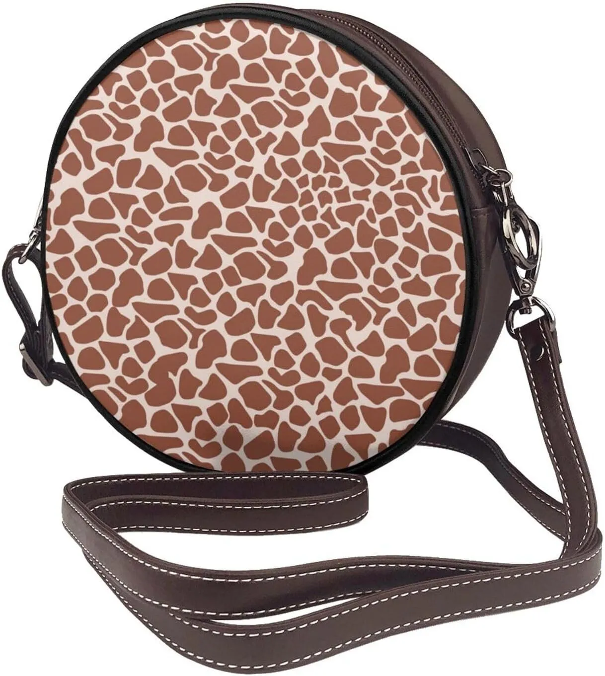 Round Crossbody Wallet, Fashion Circle Crossbody Purse Clutch Handbag