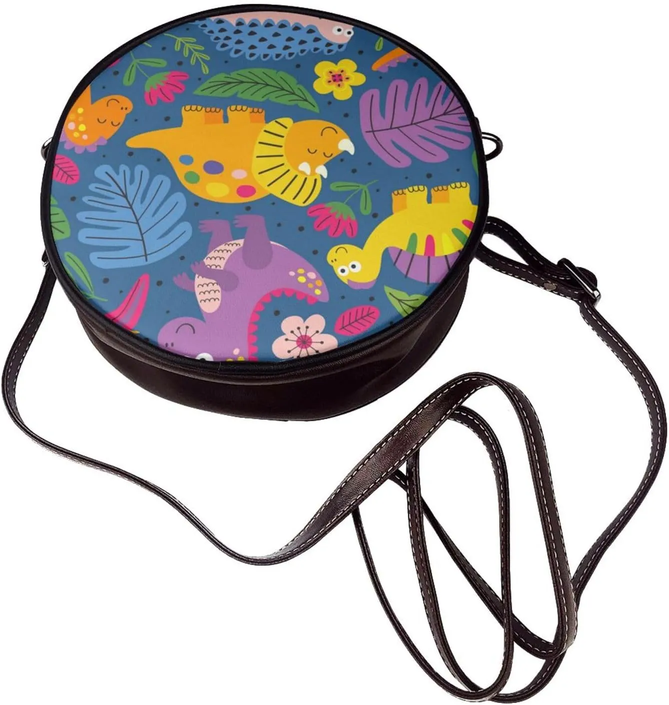 Round Crossbody Wallet, Fashion Circle Crossbody Purse Clutch Handbag