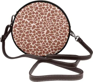 Round Crossbody Wallet, Fashion Circle Crossbody Purse Clutch Handbag
