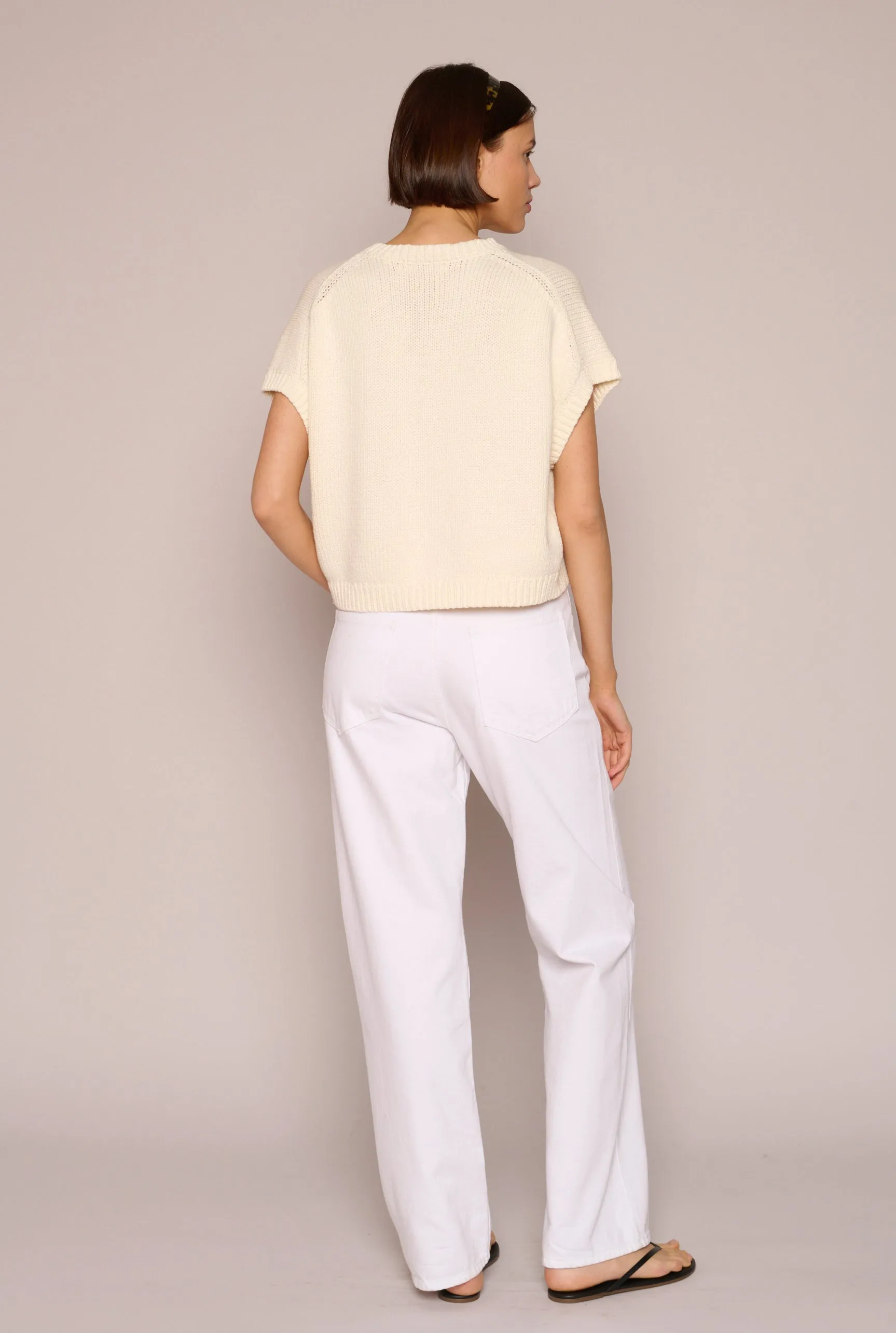 Roxy Gilet in Off White
