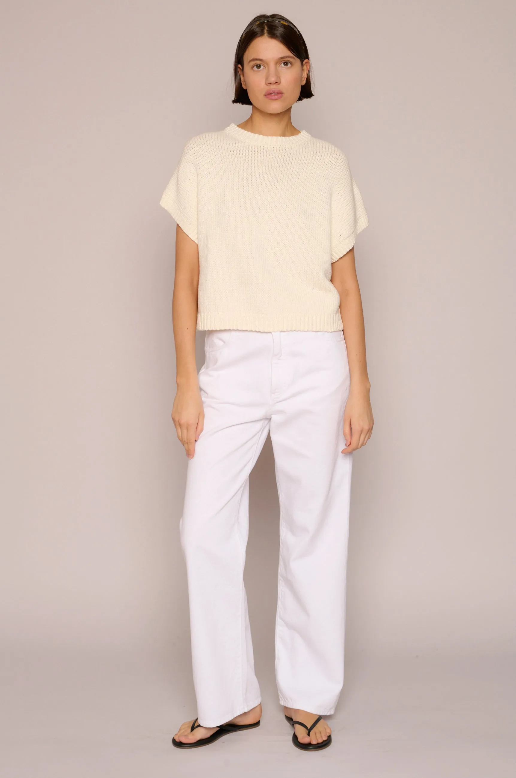 Roxy Gilet in Off White