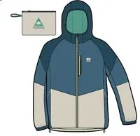Shasta Lightweight Recycled Thermore Insulated Jacket - Tidal Blue/Blue Steel/Birch