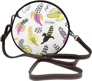 Shoulder Bag Circle Crossbody Bag for Women, Vintage Shoulder Purse, Round Purses Bag for Women