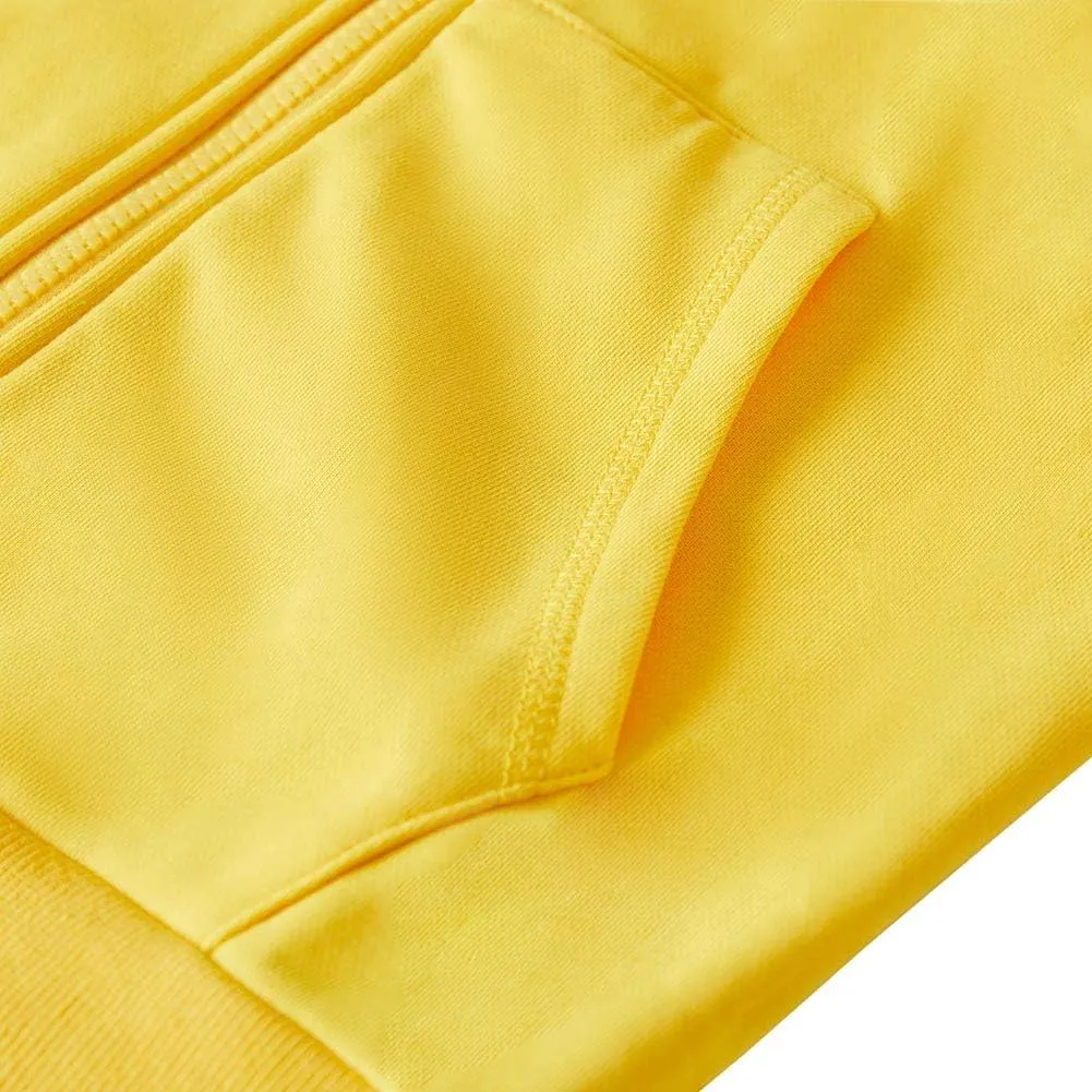 Spring&Gege Youth Solid Classic Hoodies Soft Hooded Full Zip Sweatshirts for Children (3-14 Years)