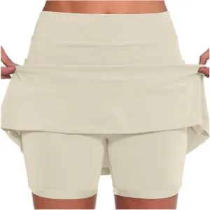 Summer Skorts For Women 2025 Trendy Lightweight Skirt Athletic Inner Shorts Running Tennis Golf Workout Leggings
