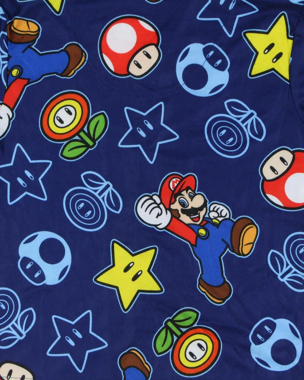 Super Mario Bros. Power Up Print Boy's 2-Piece Pajamas