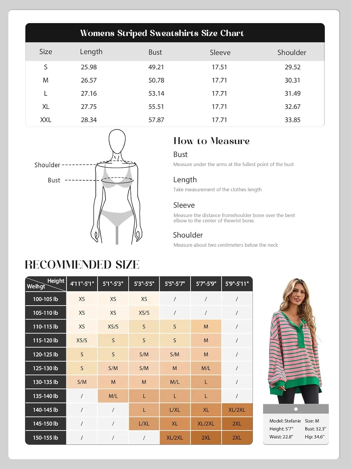 Tankaneo Womens Oversized Striped Sweatshirts Henley Shirts Color Block Casual Pullover Waffle Knit Tops