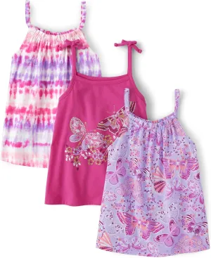 The Children's Place Baby Girls' and Toddler Sleeveless Tie Shoulder Tank Top