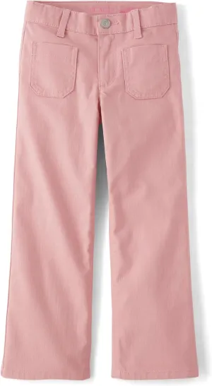 The Children's Place Girls' Patch Pocket Wide Leg Pants