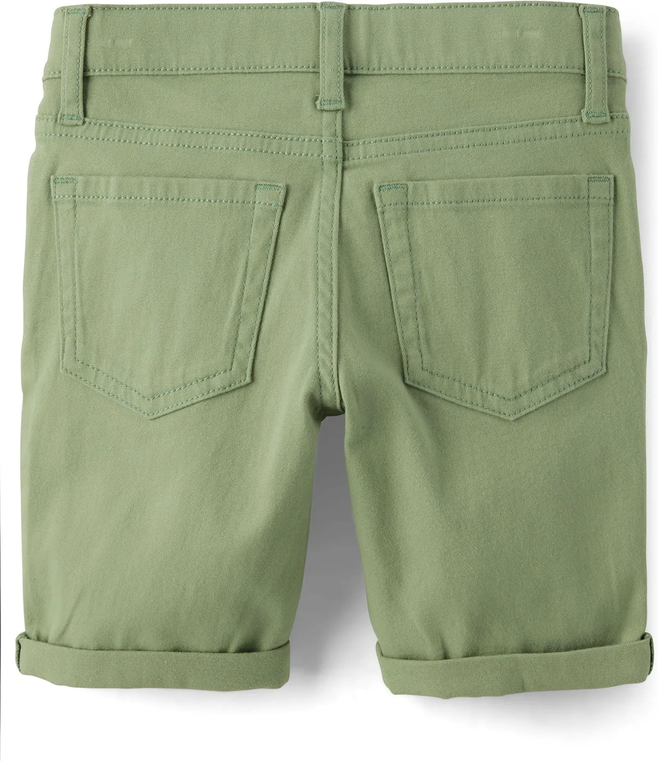 The Children's Place Girls' Roll Cuff Twill Skimmer Shorts