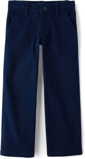 The Children's Place Girls' Uniform Wide Leg Chino Pants