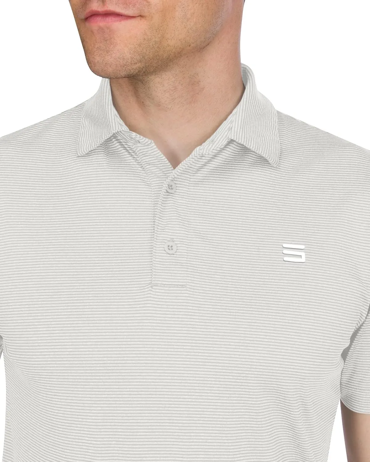 Three Sixty Six Golf Shirts for Men - Mens Quick Dry Polo Shirt - 4-Way Stretch & UPF 50