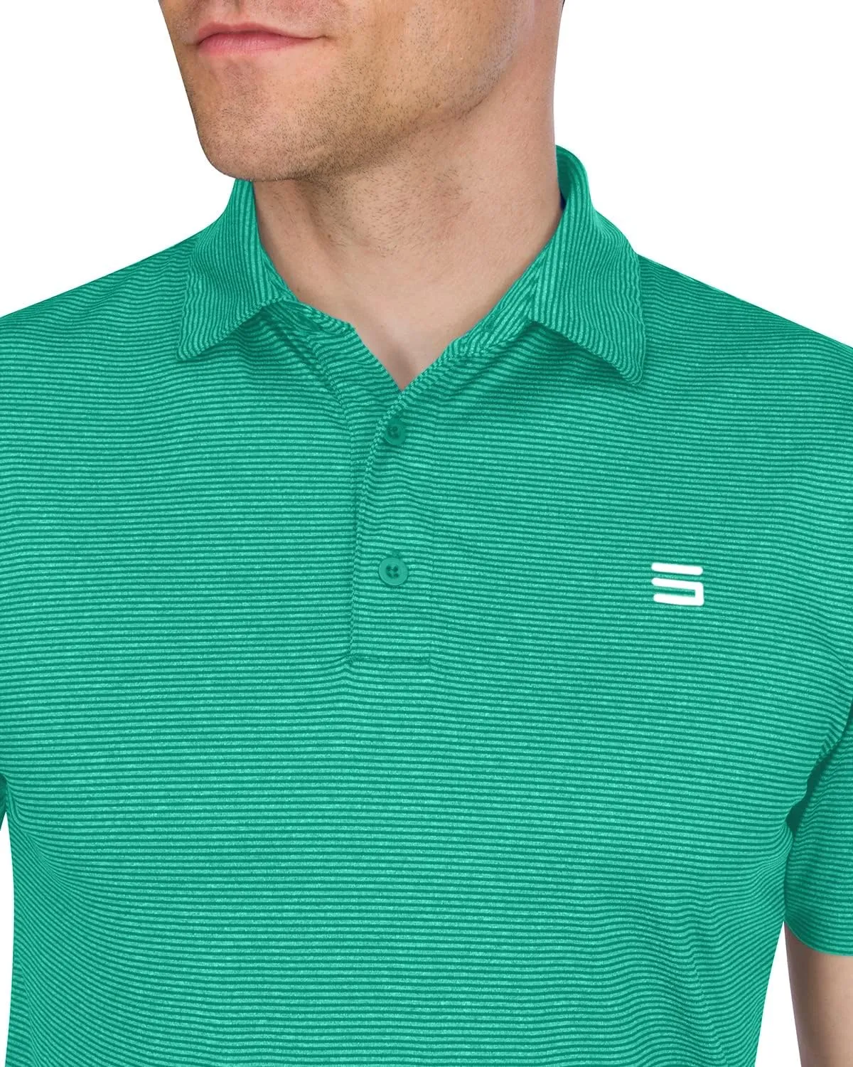 Three Sixty Six Golf Shirts for Men - Mens Quick Dry Polo Shirt - 4-Way Stretch & UPF 50