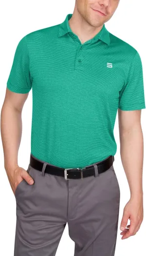 Three Sixty Six Golf Shirts for Men - Mens Quick Dry Polo Shirt - 4-Way Stretch & UPF 50