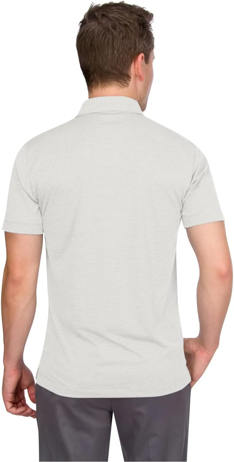 Three Sixty Six Golf Shirts for Men - Mens Quick Dry Polo Shirt - 4-Way Stretch & UPF 50