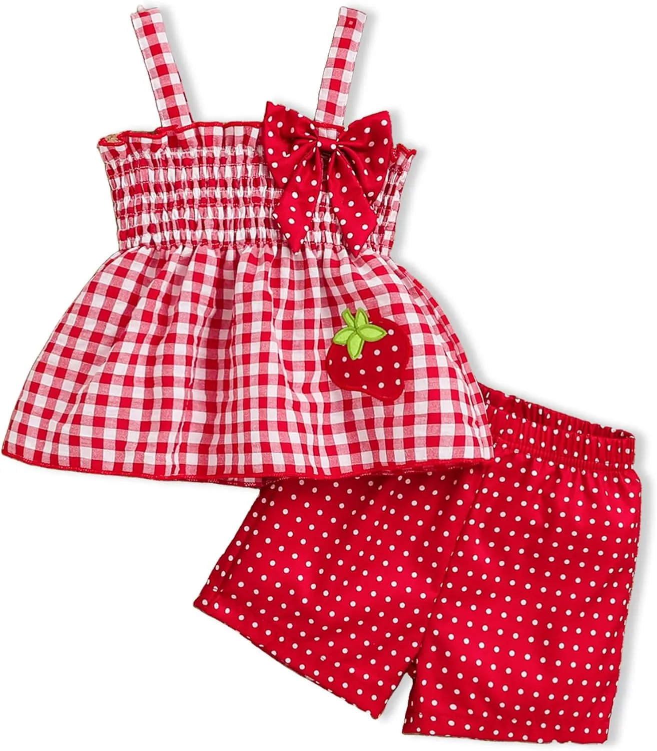 Toddler Girl Clothes Baby Girl Summer Outfits Ruffle Sleeveless Shirts Linen Tops Shorts Set for Girl Clothing