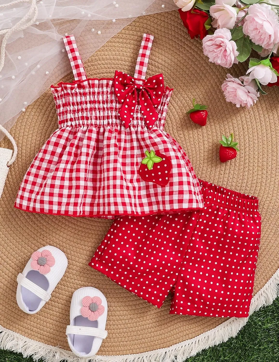 Toddler Girl Clothes Baby Girl Summer Outfits Ruffle Sleeveless Shirts Linen Tops Shorts Set for Girl Clothing