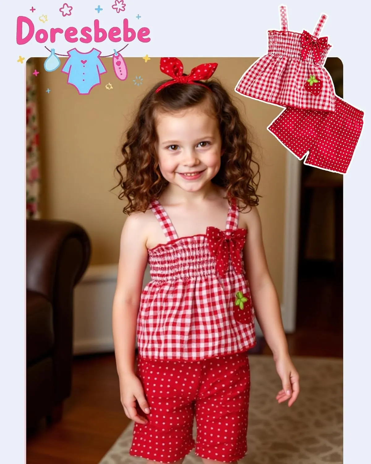 Toddler Girl Clothes Baby Girl Summer Outfits Ruffle Sleeveless Shirts Linen Tops Shorts Set for Girl Clothing