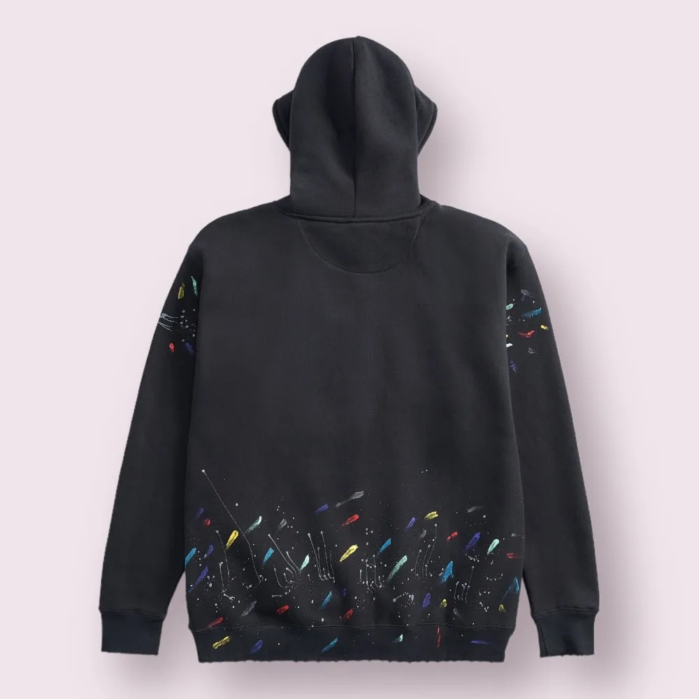 TS9505FZ | PAINT DRIPS FULL ZIP HOODIES