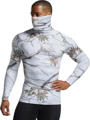 TSLA Men's UPF 50  Mock Long Sleeve Compression Shirts, Athletic Workout Shirt, Base Layer for Water Sports