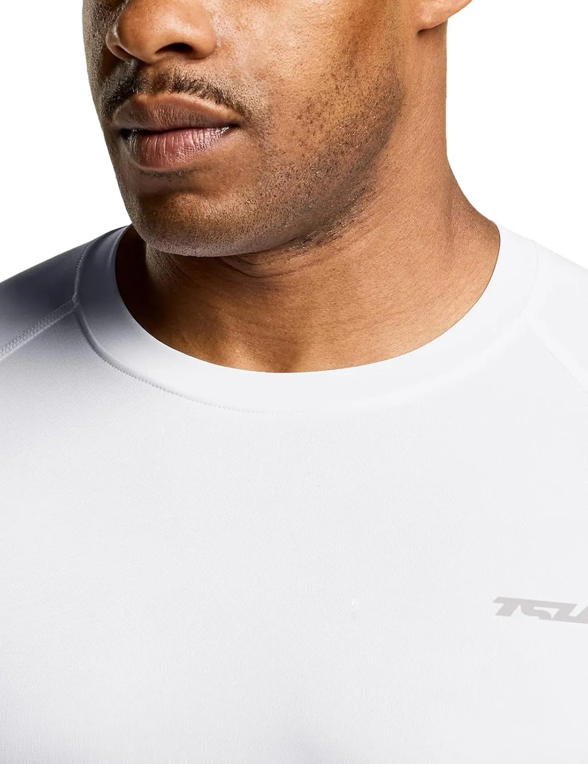 TSLA Men's UPF 50  Quick Dry Short Sleeve Compression Shirts, Athletic Workout Shirt, Water Sports Rash Guard