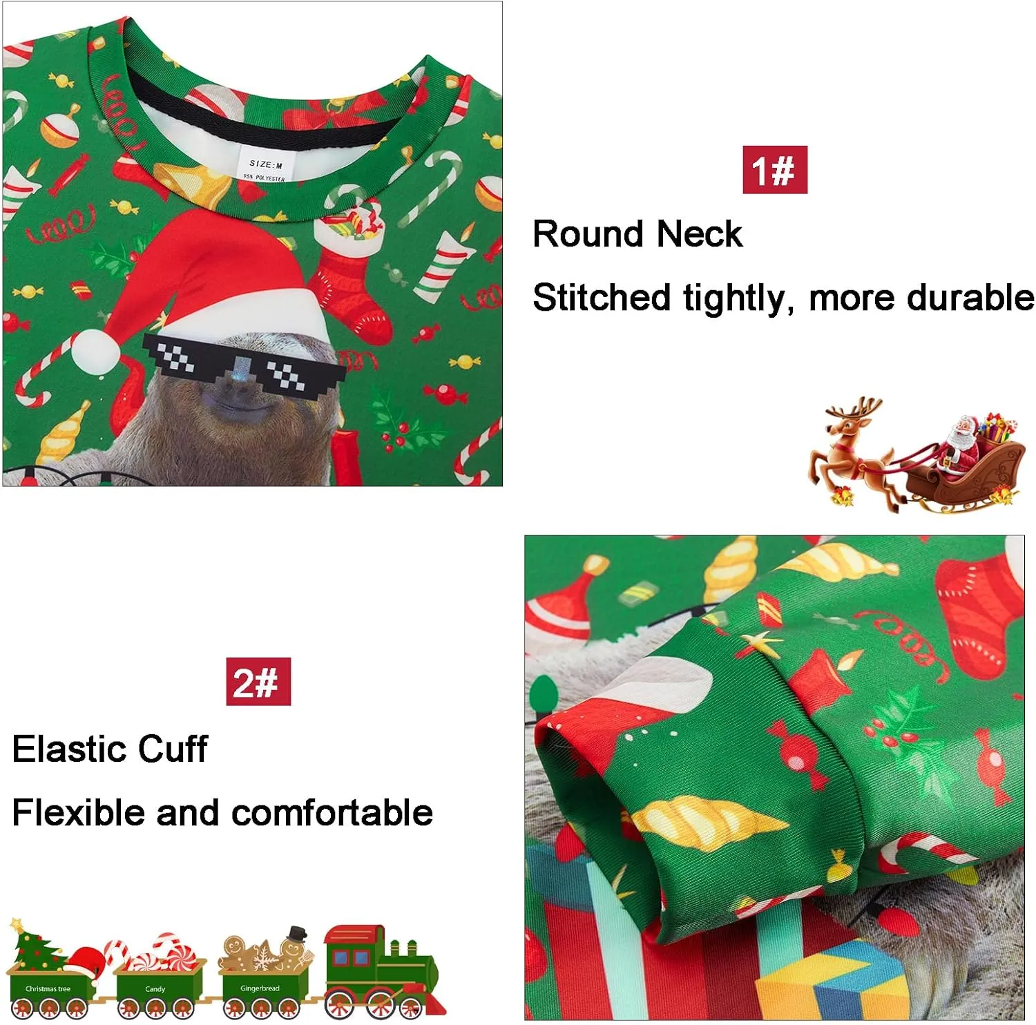 TUONROAD 6-16T Boys Girls Ugly Christmas Sweatshirt Kids Fleece Xmas Sweater Pullover Shirts for Teens