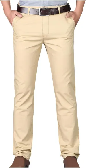Uillui Dress Pants for Men Business Casual Slim Fit Stretch Slacks Big Tall Chinos Flat Front Flex Golf Straight Long Pants