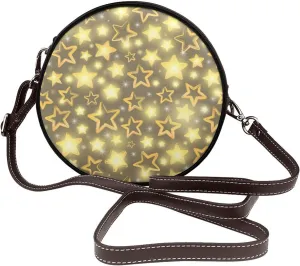 Vintage Shoulder Bag Crossbody Handbag, Small PU Leather Shoulder Bag, Circle Handbag for Women