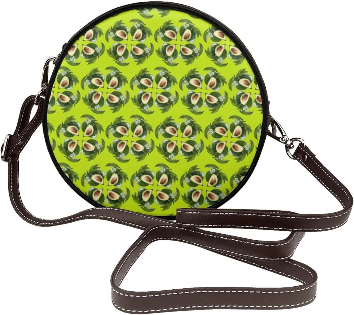 Vintage Shoulder Bag Crossbody Handbag, Small PU Leather Shoulder Bag, Circle Handbag for Women