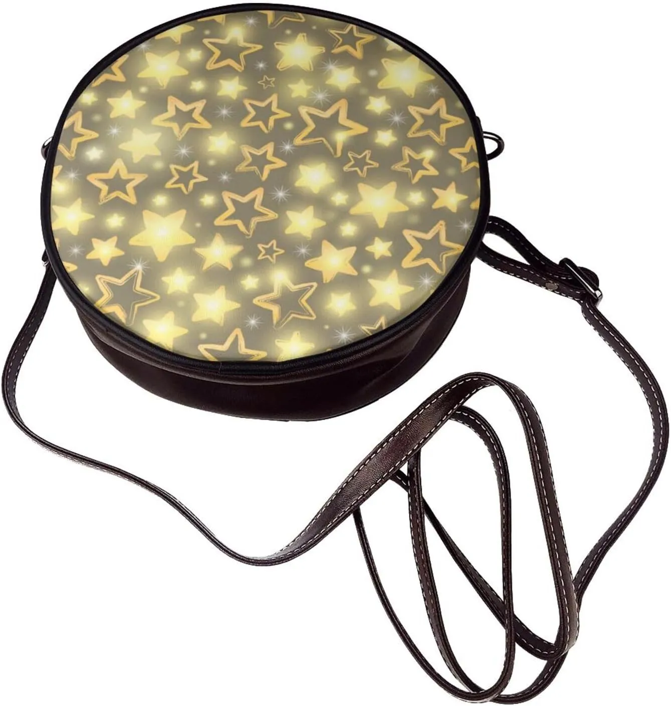 Vintage Shoulder Bag Crossbody Handbag, Small PU Leather Shoulder Bag, Circle Handbag for Women