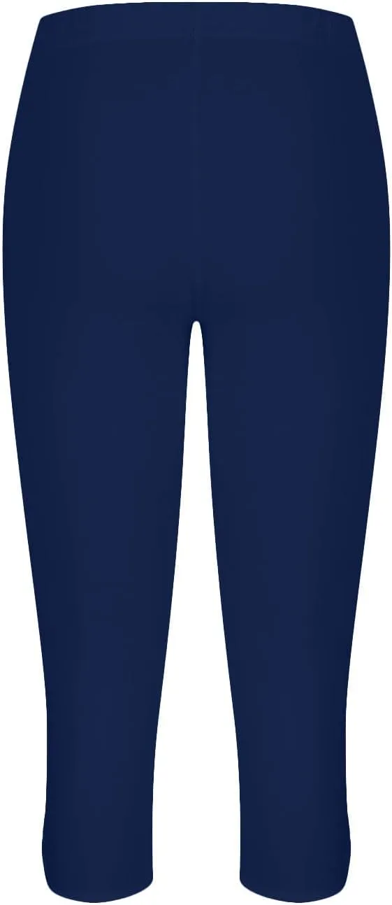 Women Capri Leggings 2024 Dressy Casual Summer Capris Knee Length Crop Pants Trendy Lightweight Ladies Clothing