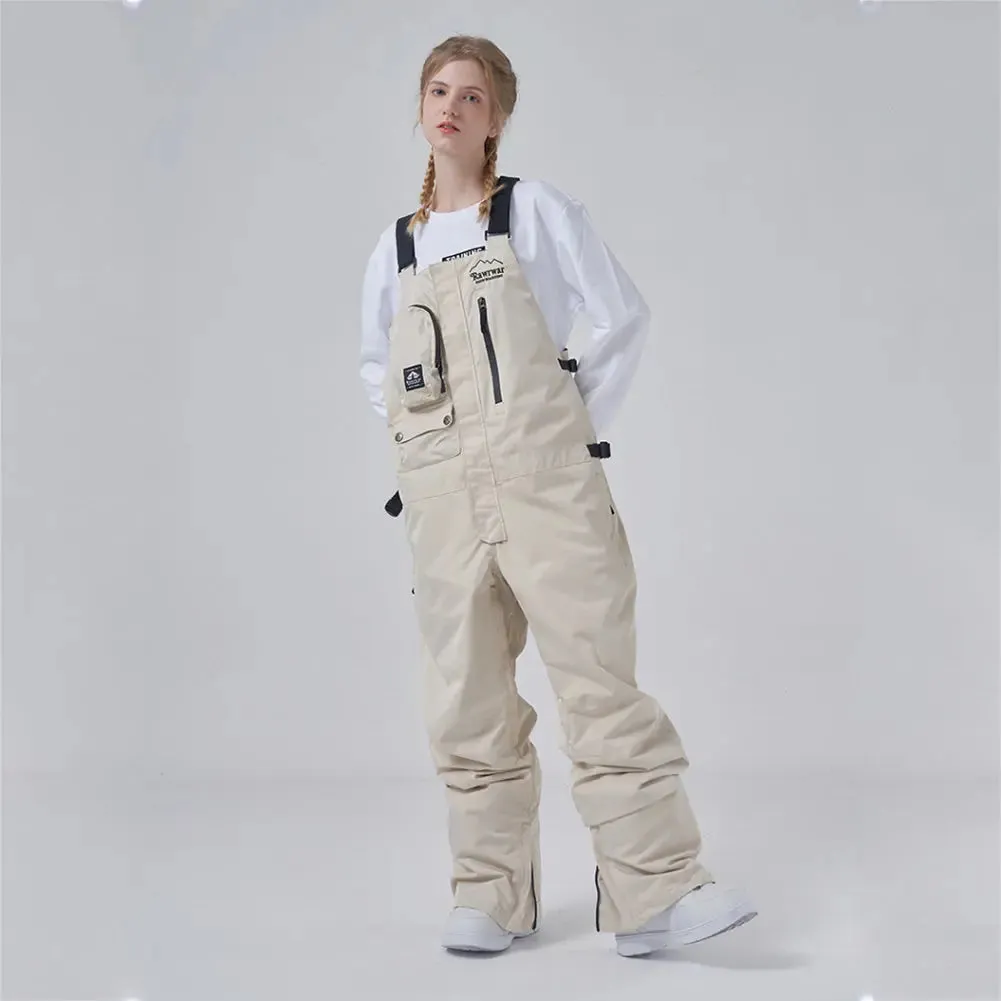 Women Insulated Snow Snowboard Bibs Pants