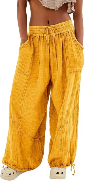 Women Wide Leg Pants for Women High Wasited Baggy Palazzo Pants Palazzo Pants Summer Casual Loose Lounge Pant