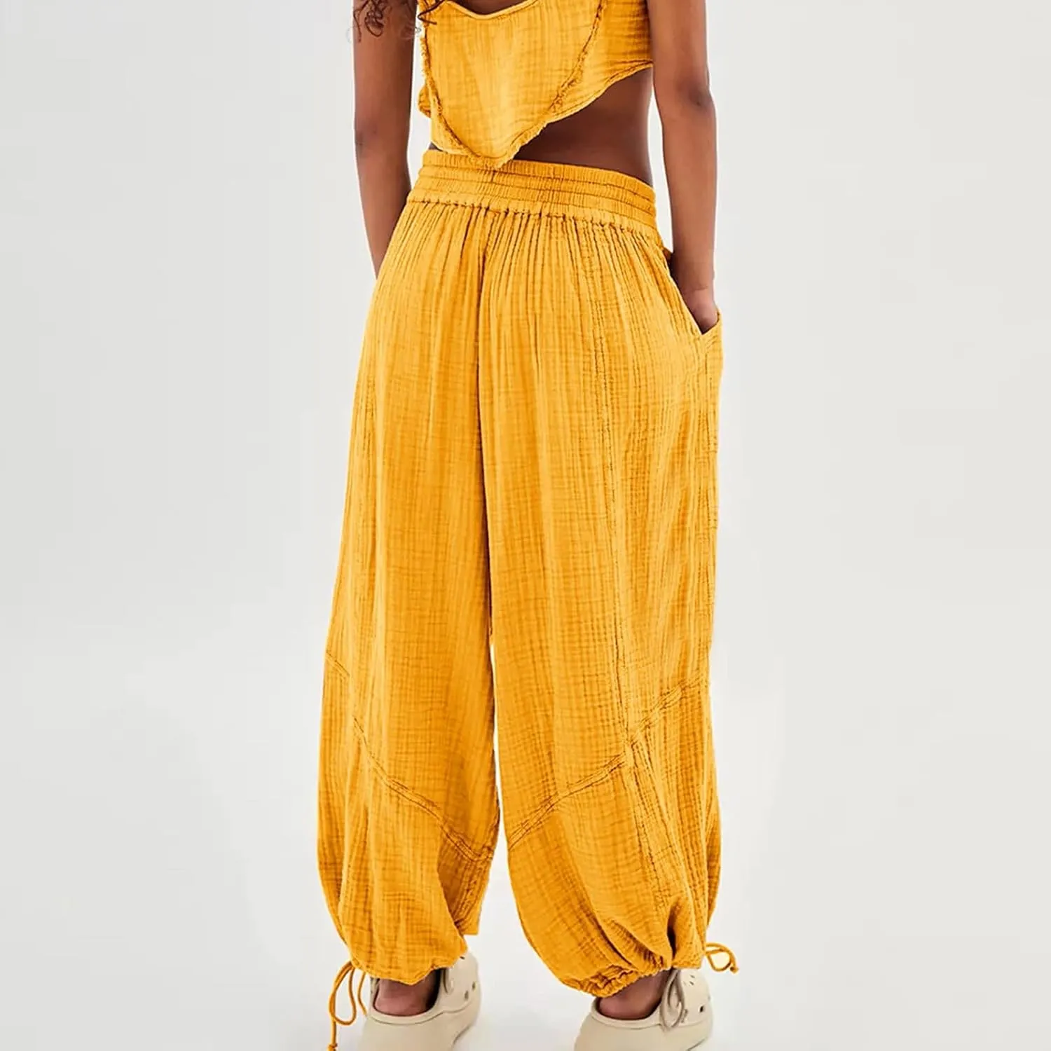 Women Wide Leg Pants for Women High Wasited Baggy Palazzo Pants Palazzo Pants Summer Casual Loose Lounge Pant