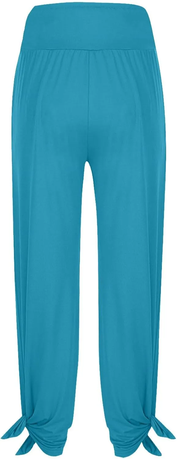 Women's 2024 Casual Solid Pants Fashion Elastic Waist Trousers with Pockets High Waist Leggings Lounger Sweatpants