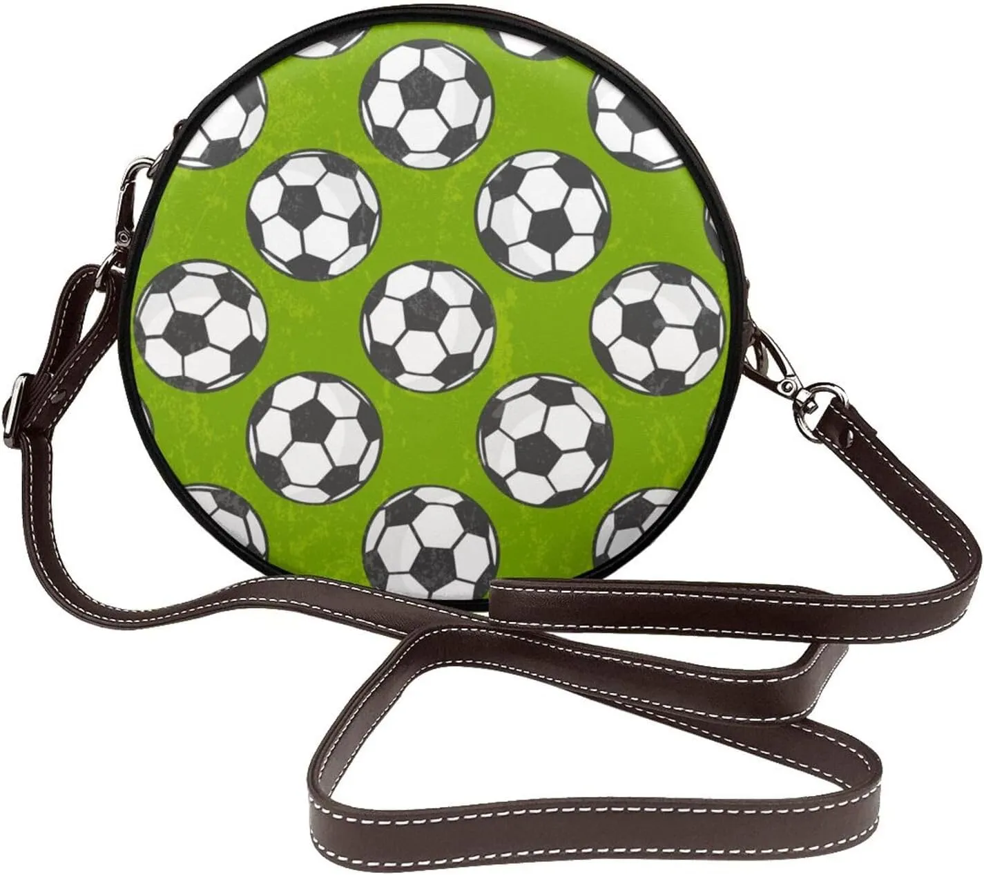 Women's Crossbody Purse - PU Leather Crossbody Bags for Women, Circle Purse Bag for Travel Business Party
