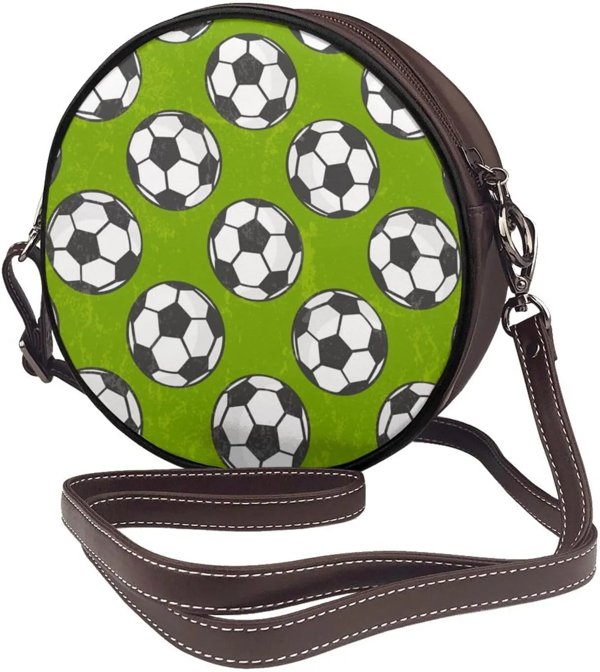 Women's Crossbody Purse - PU Leather Crossbody Bags for Women, Circle Purse Bag for Travel Business Party