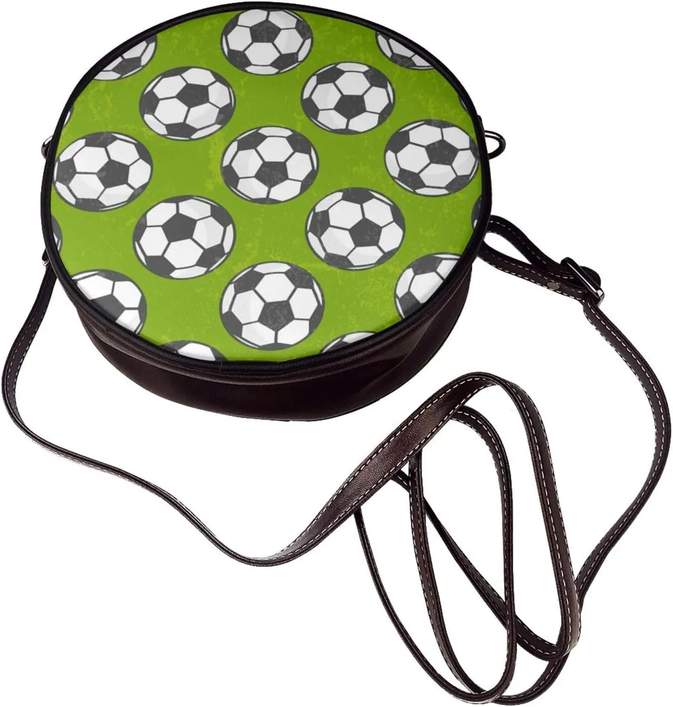 Women's Crossbody Purse - PU Leather Crossbody Bags for Women, Circle Purse Bag for Travel Business Party