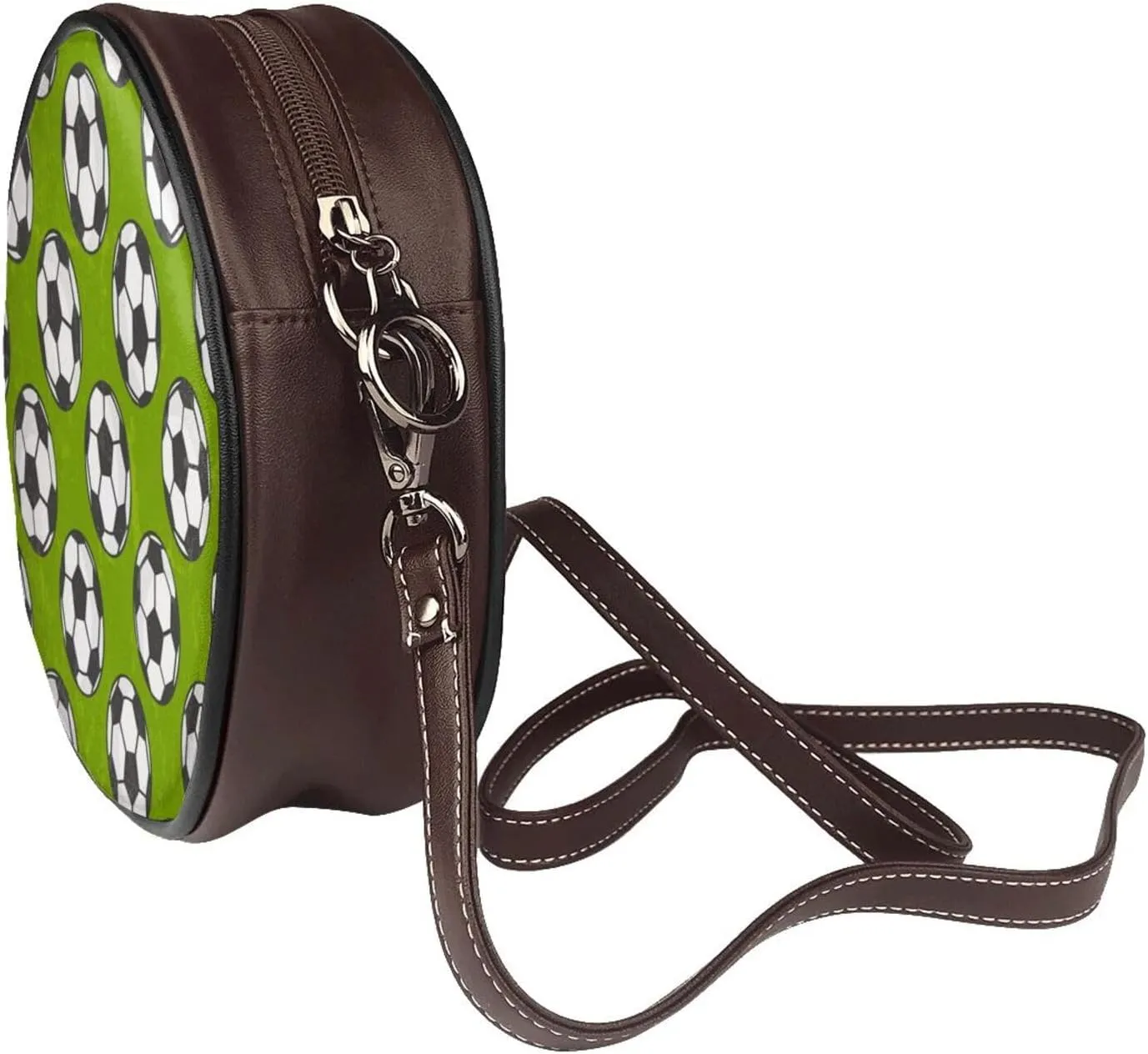 Women's Crossbody Purse - PU Leather Crossbody Bags for Women, Circle Purse Bag for Travel Business Party