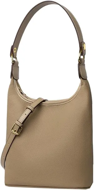 Womens Genuine Leather Purses Shoulder Handbags Crossbody Bag Trendy Bucket Satchel Phone Purse Small Tote Bag