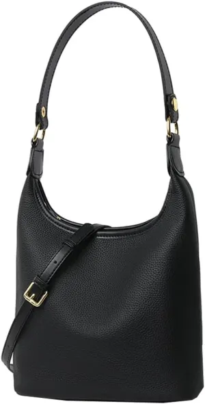 Womens Genuine Leather Purses Shoulder Handbags Crossbody Bag Trendy Bucket Satchel Phone Purse Small Tote Bag