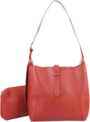 Womens Large Bucket Shoulder Tote Bag Soft Vegan Leather Working Crossbody Purse Casual Handbag Satchel 2pcs