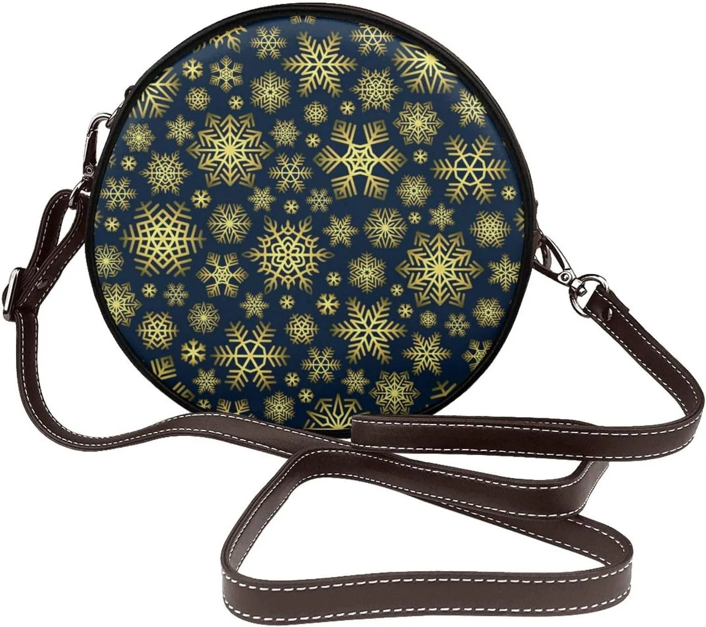 Womens Small Round Crossbody Bag Beach Shoulder Bag Handbag Purse for Summer