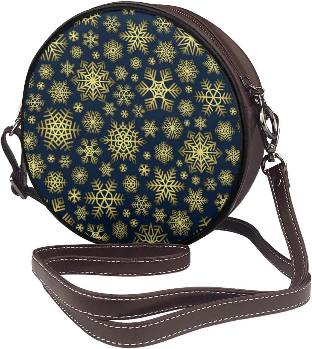 Womens Small Round Crossbody Bag Beach Shoulder Bag Handbag Purse for Summer
