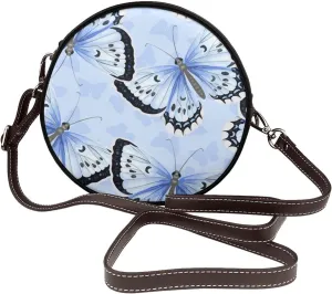 Womens Small Round Crossbody Bag Beach Shoulder Bag Handbag Purse for Summer