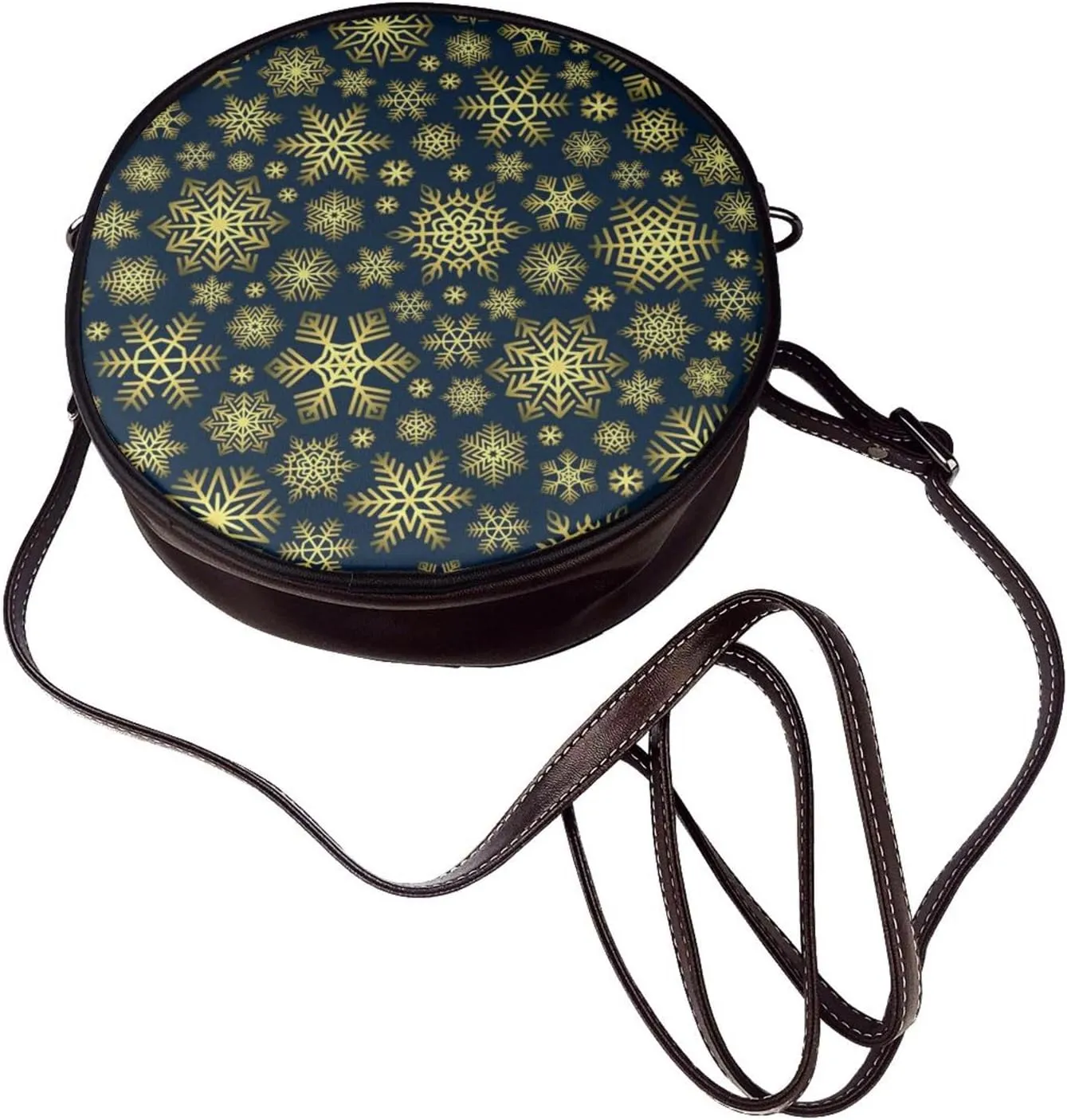 Womens Small Round Crossbody Bag Beach Shoulder Bag Handbag Purse for Summer