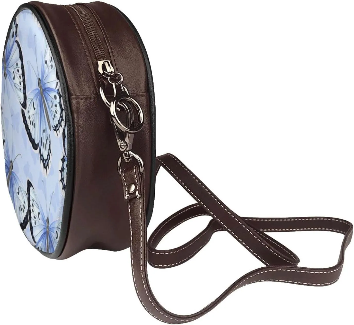 Womens Small Round Crossbody Bag Beach Shoulder Bag Handbag Purse for Summer