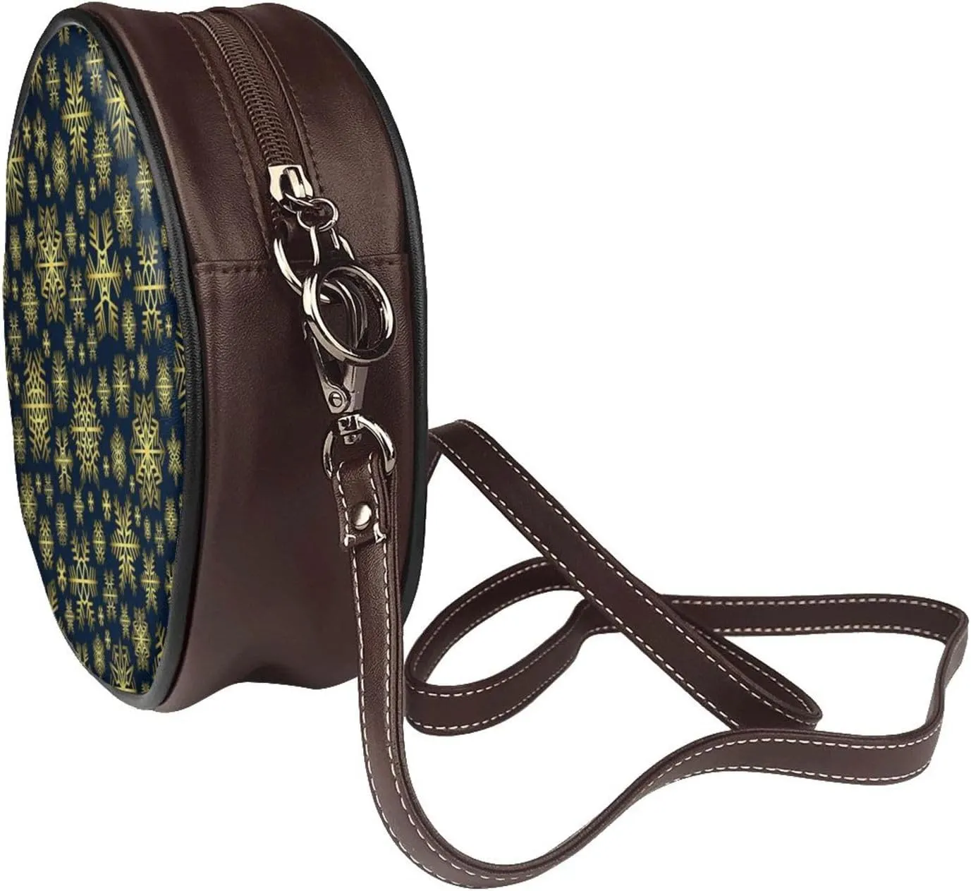 Womens Small Round Crossbody Bag Beach Shoulder Bag Handbag Purse for Summer