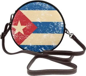 Womens Small Round Crossbody Bag Beach Shoulder Bag Handbag Purse for Summer